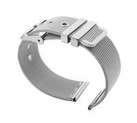 BQAXUREW EDVENA 0.4mm Mesh Milanese Watch Band 18mm 20mm 22mm 24mm Stainless Steel Strap Pin Buckle Watchband Compatible With Omega Compatible With DW Metal Bracelet(Silver,20mm)