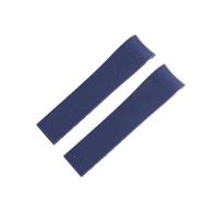 BQAXUREW EDVENA 21mm Rubber Silicone Watchband Strap Compatible With Longines Conquest Waterproof Diver(Blue)