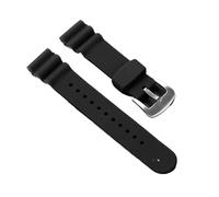 BQAXUREW EDVENA 22mm Rubber Silicone Watch Band Compatible With Seiko No. 5 SKX009 Prospex Water Ghost Canned Men's Sport Waterproof Wristband Accessories(Black-vertical)