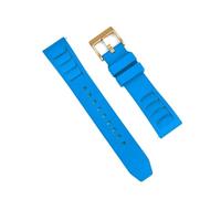 BQAXUREW EDVENA Grade Fluoro Rubber Watch Strap 20mm 22mm Compatible With Richard Mille Watch Bands Diving Bracelet Quick Release Wrist Belt(Sky Blue 3,20mm)