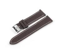 BQAXUREW EDVENA Litchi Pattern Soft Genuine Leather Watch Strap Men's Ladies 16mm 18mm 20mm 22mm Cowhide Watch Band Accessories(Coffee,19mm)