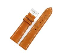 BQAXUREW EDVENA Oil Wax Genuine Leather Watch Straps 16mm 18mm 19mm 20mm 21mm 22mm 24mm Cowhide Watchbands(Tan,18mm)