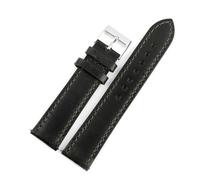 BQAXUREW EDVENA Oil Wax Genuine Leather Watch Straps 16mm 18mm 19mm 20mm 21mm 22mm 24mm Cowhide Watchbands(Green,19mm)