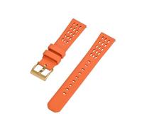 BQAXUREW EDVENA Porous Structure Quick Release Fluorine Rubber Watch Strap 20mm 22mm New Rubber Watch Band(Orange 3,20mm)