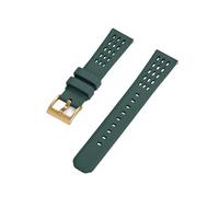 BQAXUREW EDVENA Porous Structure Quick Release Fluorine Rubber Watch Strap 20mm 22mm New Rubber Watch Band(Green 3,22mm)