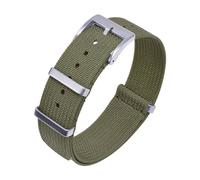 BQAXUREW EDVENA Ribbed Strap 20mm 22mm Nylon Watchband Braid Ballistic Fabric Watchband Accessories For Watch Band(Army Green,20mm)