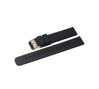BQAXUREW EDVENA Silicone Strap 16mm 18mm 20mm 22mm Watch Bands 24mm Soft Quick Release Rubber Strap(Black-G,22mm)