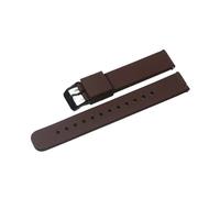 BQAXUREW EDVENA Silicone Strap 16mm 18mm 20mm 22mm Watch Bands 24mm Soft Quick Release Rubber Strap(Brown-BK,20mm)
