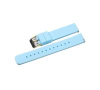 BQAXUREW EDVENA Silicone Strap 16mm 18mm 20mm 22mm Watch Bands 24mm Soft Quick Release Rubber Strap(Light Blue-G,22mm)