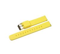 BQAXUREW EDVENA Silicone Strap 16mm 18mm 20mm 22mm Watch Bands 24mm Soft Quick Release Rubber Strap(Yellow-G,20mm)