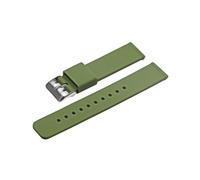 BQAXUREW EDVENA Silicone Strap 16mm 18mm 20mm 22mm Watch Bands 24mm Soft Quick Release Rubber Strap(ArmyGreen-S,22mm)