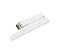 BQAXUREW EDVENA Silicone Strap 16mm 18mm 20mm 22mm Watch Bands 24mm Soft Quick Release Rubber Strap(White-G,22mm)