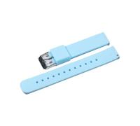 BQAXUREW EDVENA Silicone Strap 16mm 18mm 20mm 22mm Watch Bands 24mm Soft Quick Release Rubber Strap(Light Blue-S,22mm)
