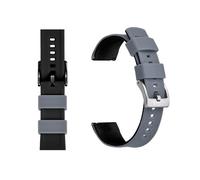 BQAXUREW EDVENA Silicone Watch Band 20mm 22mm Quick Release Rubber Watches Strap For Men Women Waterproof Replacement Watchband(Grey Black 1,22mm)