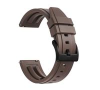 BQAXUREW EDVENA Silicone Watch Band Quick Release Rubber Watch Straps 18mm 19mm 20mm 21mm 22mm 24mm Waterproof Diving Men Watches Accessories(Brown 2,24mm)