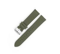 BQAXUREW EDVENA Soft Genuine Leather Wacthband 18mm 19mm 20mm 22mm Men's Ladies Pin Buckle Litchi Pattern Cowhide Watch Strap Replacement(Dark Green,18mm)