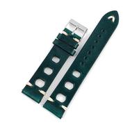 BQAXUREW EDVENA Vintage Oil Wax Genuine Leather Watch Strap 18mm 19mm 20mm 21mm 22mm Brown Black Watchbands For Men Women Watch Band Bracelet(Blue,18mm)