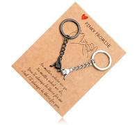 BQBQERT Heartwarming Holding Hand Couple Keychain With Message Feature Strong Zn Alloy Lover Hanging Accessory