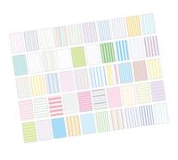 BQBQERT Multipurpose Lined Notepads Sticky Note Strong Adhesive Colorful Note Pad for Offices Home Organization Easy Tear Design