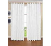 BQC White Velvet Curtains 66 x 90 Inch - Super Soft Polyester Ring Top Eyelet Curtains For Bedroom and Living Room - Luxury Thermal Insulated Window Curtains, Set Of 2 Panels With Tie Backs
