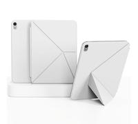BQDIYOO Case for iPad A16 11th Generation 2025/10th Generation 2022(11/10.9 inch), K-Fold Adjustable Portrait & Landscape Angle,Auto Wake/Sleep,Semi-silica leather,Grey