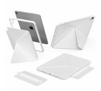 BQDIYOO Detachable Magnetic Case for iPad A16 11th Generation 2025/10th Generation 2022(11/10.9 inch), Detachable Frame & Pencil Cap,K-Fold Adjustable Portrait & Landscape Angle,Auto Wake/Sleep,Grey
