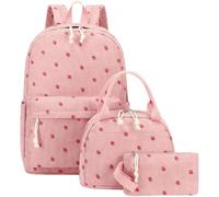 BQDPYZBD Backpack 3pcs Corduroy Backpacks Schoolbag Large Capacity Daily Lightweight-yes