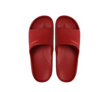 BQDPYZBD Slippers Plus-size Men's Summer Slippers, Thick-soled, Bathroom Shower Eva Sandals For Men -red-42-43 (suitable 42-43)