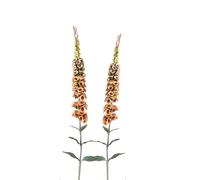 BQEE 2pcs Artificial Botanic Foxglove Flowers, Fake Silk Plastic Plant Arrangement for Home, Office, Indoor Decor (Yellow)