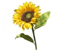 BQEE 3PCS Artificial Flower Single Headed Sunflowers Wedding Decoration Baby Shower Arrangement Table Centerpieces Indoor Decor (Yellow)