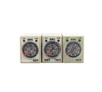 BQHHWTZ Ignition Delay Timer H3y-4 220vac Timing Relay 3s 5s 10s 30s 60s 5m 10m 30m 60m 14pin small adjustable with base socket Pyf14a