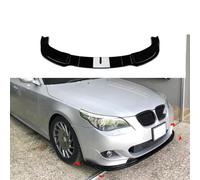 Bqieai Car ABS Front Bumper Spoilers Lip, For BMW 5 Series E60 E61 M Sport 2005-2010 Front Splitter Under Chin Replacement Anti-Collision Splitter Lip Body Kit