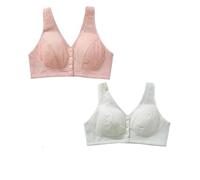BQLFPOIHP Bra Stretchy Cooling Front Buttons Bra, Cool Air Bra(2pc b,36)
