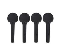 BQLZR 1/8 Size Violin Tuning Pegs Replacement Accessories w/Shell Dot Pack of 4 Black
