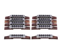BQLZR 15mm Width Rosewood Jazz Acoustic Guitar Tunomatic Bridge With Chome Saddles Pack of 10