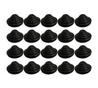 BQLZR 25mm Groove Dia Black Tower Shape Rubber Wiring Wire Grommets Gasket Guard Ring Home Improvement Pack of 20