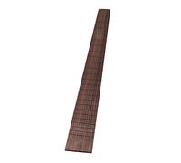 BQLZR 53.5x5.7x0.7cm Black Red Rosewood Luthier Accessories DIY Guitar Making Guitar Fingerboard 24 Frets for 648mm String Electric Guitar