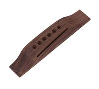 BQLZR 6 String Saddle Thru Acoustic Guitar Bridge Rosewood Strings Hole In Line