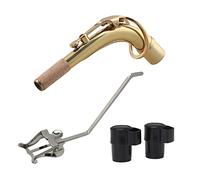 BQLZR Alto Saxophone Brass Bend Replacement & Spectrum Clip & 2pcs End Plug Cap