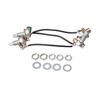 BQLZR Bass Wiring Harness 2 Volume 1 Tone 047 Cap 500k Pots Set