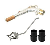 BQLZR E Flat Alto Saxophone Curved Tube and 2pcs Plug Marching Spectrum Clip