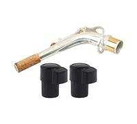 BQLZR E Flat Alto Saxophone Elbow Bend Neck with Plastic End Plug 24.5 Dia Pack of 3