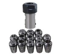 BQLZR ER20A 12mm Motor Shaft Collet Chuck Holder Tool CNC Lathe Milling Part & 13Pcs Spring Collet Set