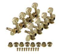 BQLZR Gold Mandolin Machine Heads Tuning Pegs Metal Button Set