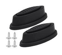 BQLZR Luggage Bracket Side Stud Foot Replacement Black Feet Pad for Suitcase Pack of 2