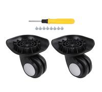 BQLZR Luggage Spinner Wheel 3.15" W003 Black Right for Suitcases Repair Part Pack of 2