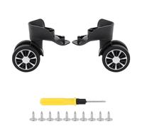 BQLZR Luggage Suitcase Wheels for Travel 360 Degree 3.82 Inches Black 601 Pack of 2