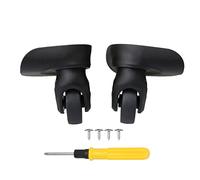 BQLZR Luggage Swivel Wheels Universal Swivel Suitcase Replacement Wheels Case Suitcase Wheel Universal Luggage Wheel PVC Luggage Replacement W237 Uprade Wheels Accessory Screw Hole Edge Height 0.43"