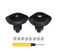 BQLZR Luggage Swivel Wheels Universal Swivel Suitcase Replacement Wheels Case Suitcase Wheel Universal Luggage Wheel PVC Luggage Replacement W076 Uprade Wheels Accessory Hole Distance 1.06"/1.33"