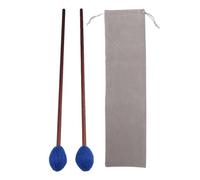 BQLZR Maple Handles and Blue Woolen Yarn Head Soft Keyboard Marimba Mallets Pack of 2